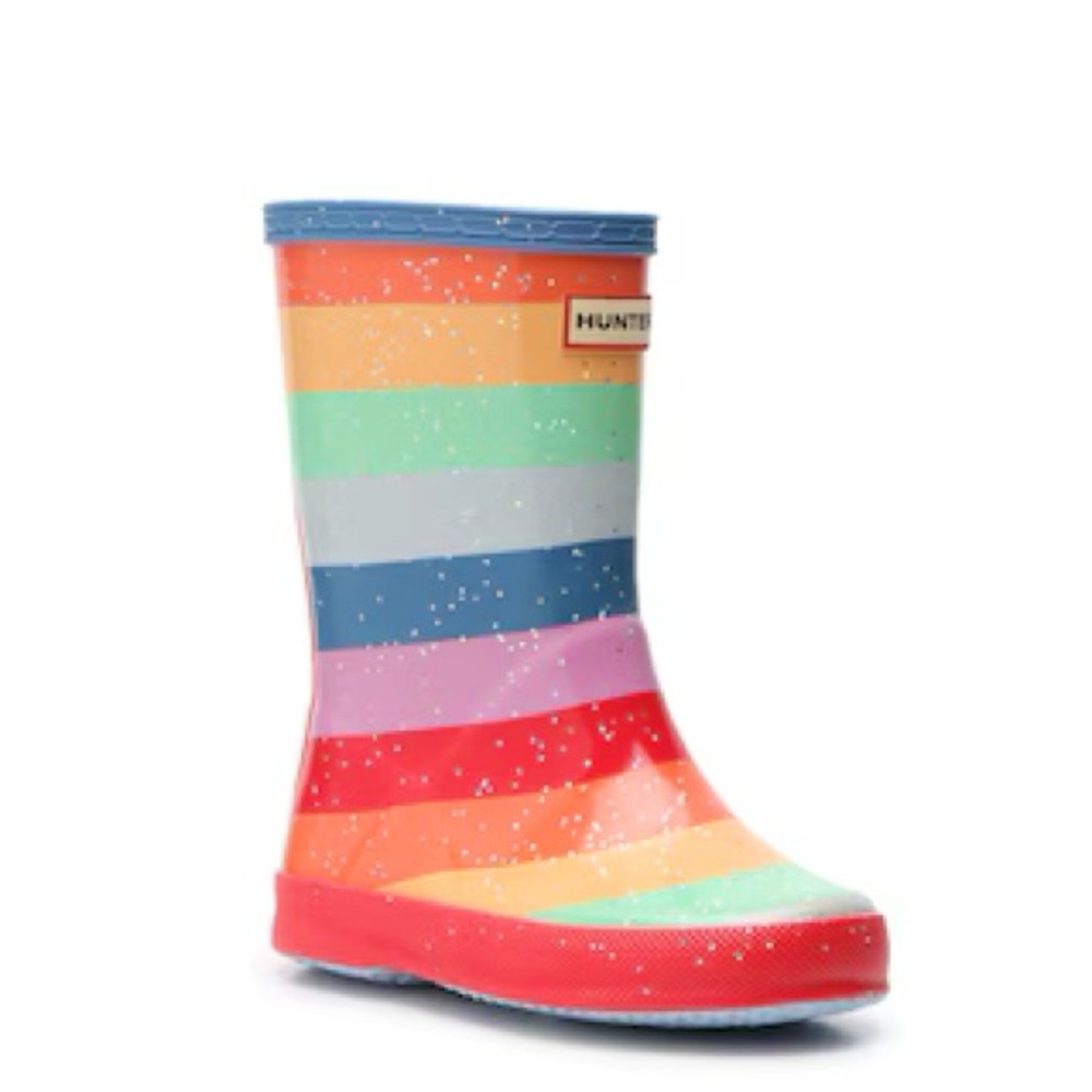 HUNTER Original Classic Glitter Rainbow Rain Boot - Kids'